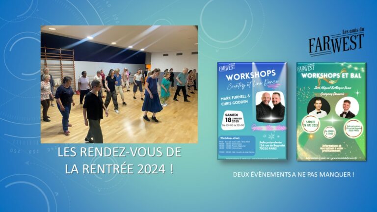 Les rendez-vous de la rentrée 2024 !